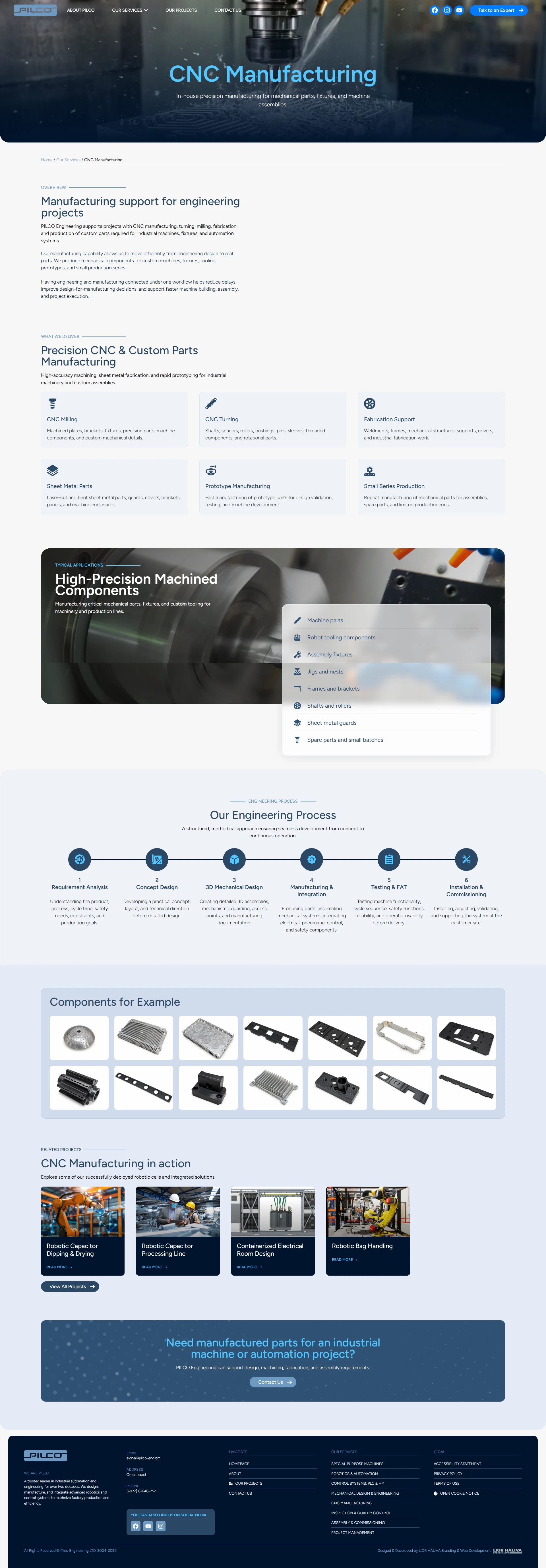 Pilco Engineering service page